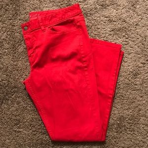 Mossimo Fire Engine Red Skinnies